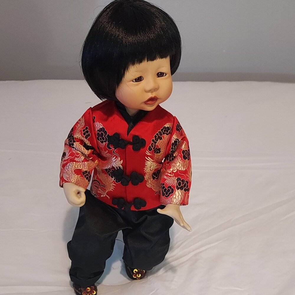 Edwin M. Knowles Chen Porcelain Chinese Boy Doll